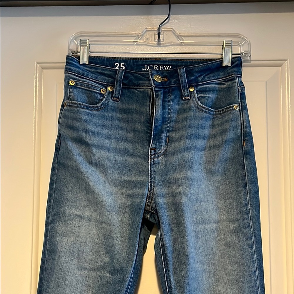J.CREW. skinny flare blue jeans. Size 25. Worn once